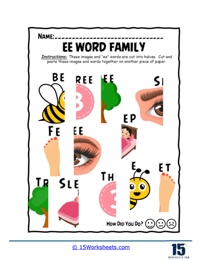 Ee Word Family Worksheets