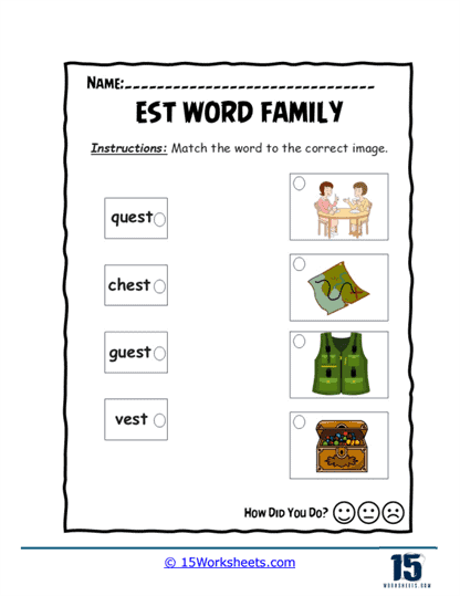 Match Quest Worksheet
