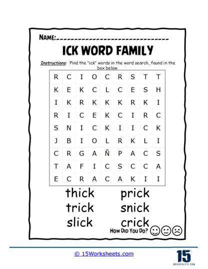 Trick Grid Worksheet