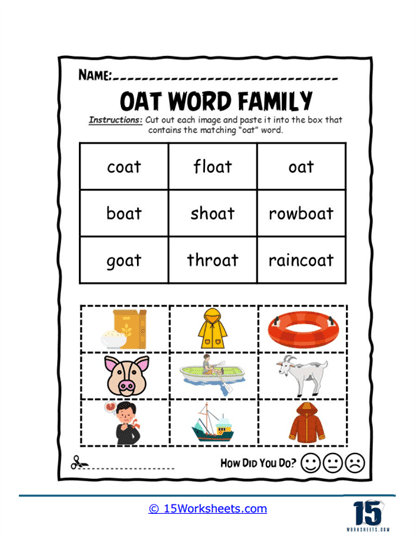 Cut and Paste Worksheet