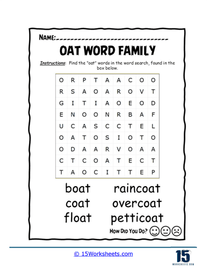 Pattern Search Worksheet