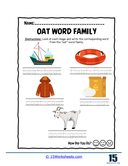Write Words Worksheet