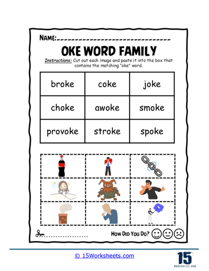 Snip & Stick Worksheet