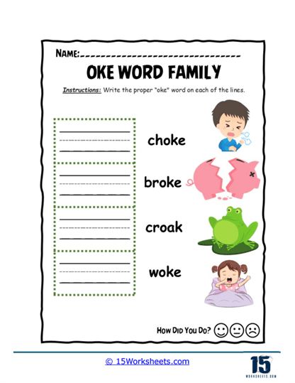 Word Lines Worksheet