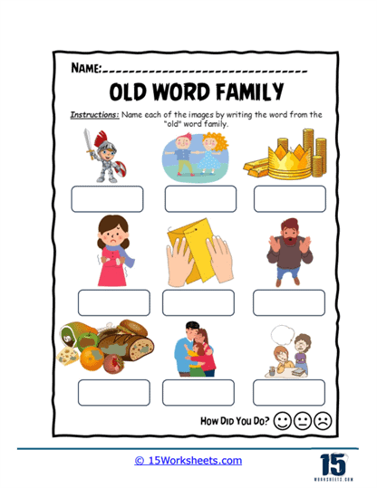 Old Word Family Worksheets