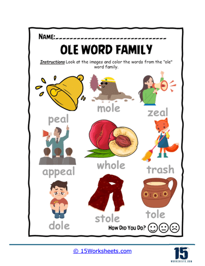 Picture Sorting Task Worksheet