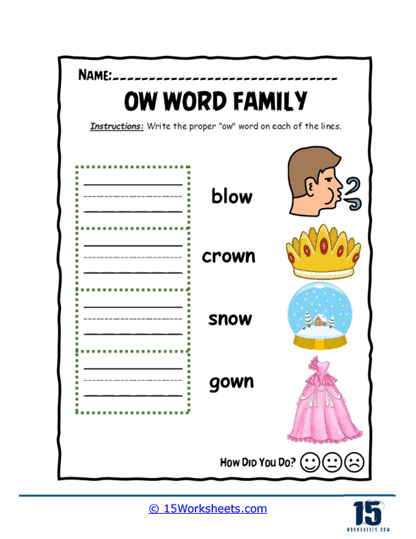 Word Writing Worksheet