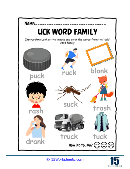 Word Choice Color Worksheet