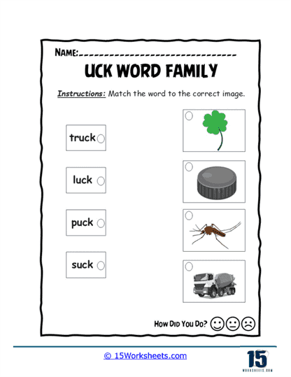 Picture Match More Worksheet