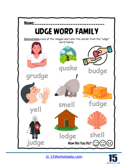 Color the Right Words Worksheet