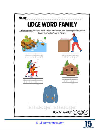 Trace and Write Worksheet