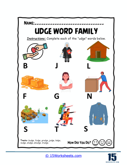 Finish the Word Worksheet