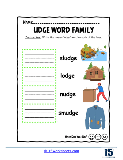Writing Practice Page Worksheet