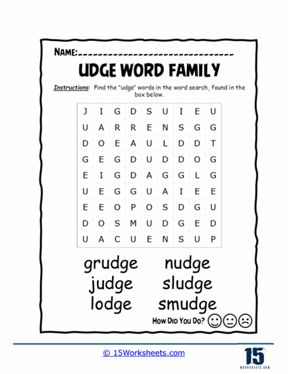 Advanced Word Hunt Worksheet