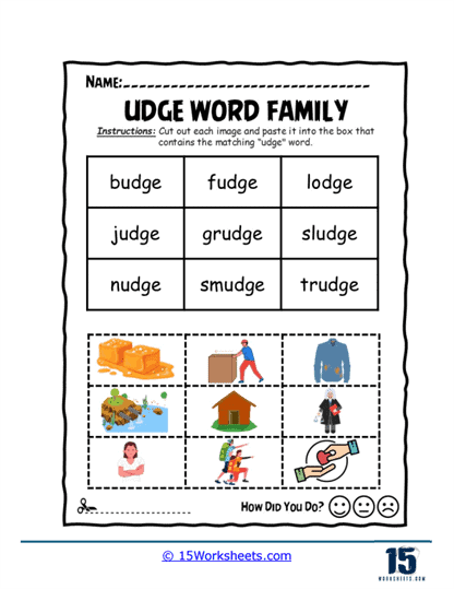 Cut and Sort Pictures Worksheet