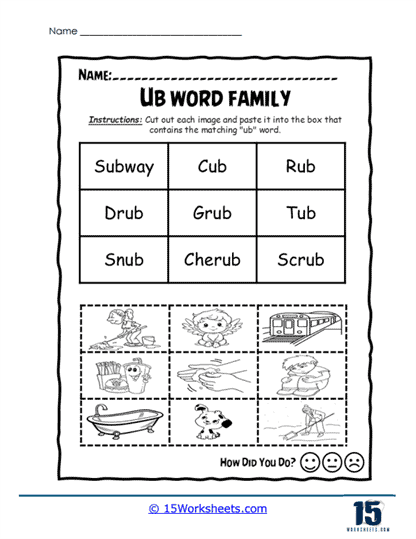 Cut Paste Worksheet