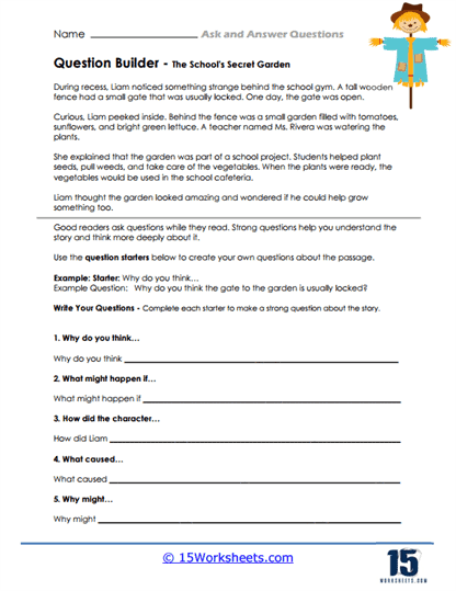 Curiosity Builder Worksheet