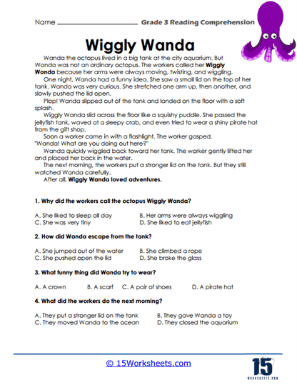 Wiggly Adventures Worksheet