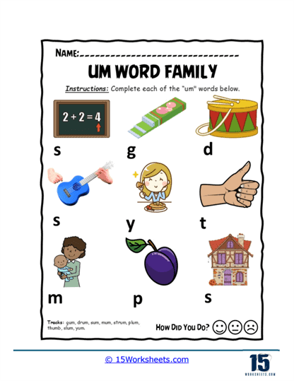 Word Builder Worksheet