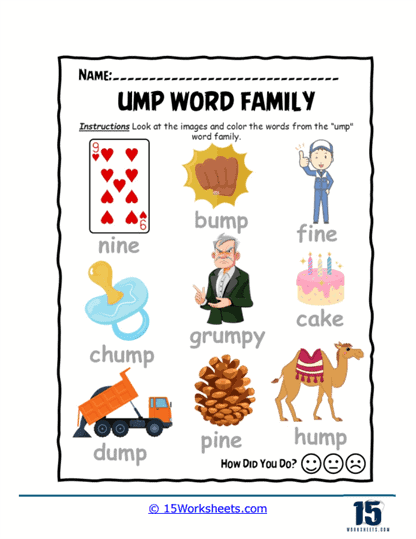 Picture Pick Worksheet