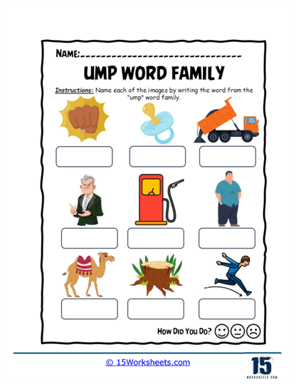 Picture Naming Challenge Worksheet