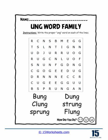 Hidden Word Discovery Worksheet