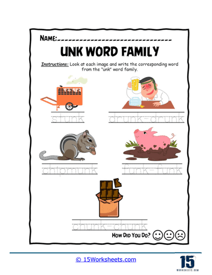 Picture Word Builder Worksheet