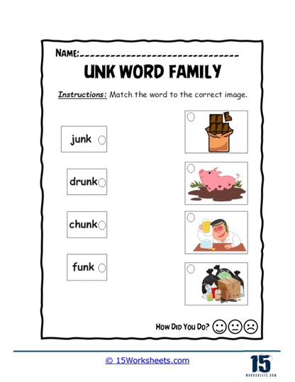 Picture Pairing Puzzle Worksheet