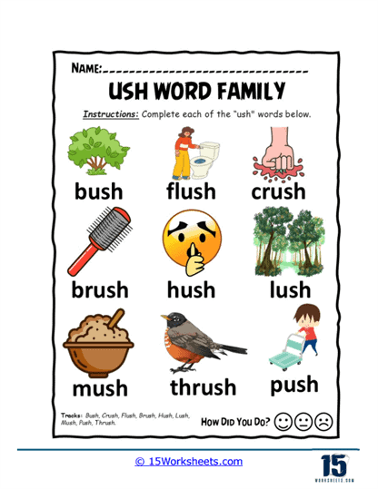 Word Completion Challenge Worksheet
