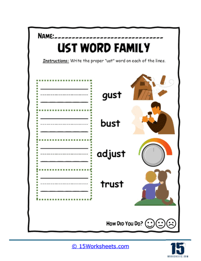 Word Copy Lines Worksheet