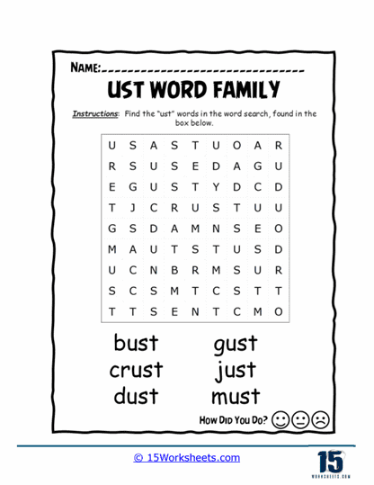 Hidden Word Explorer Worksheet