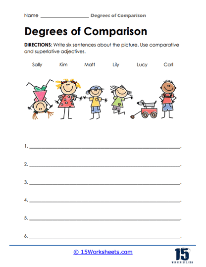 People Comparisons Worksheet