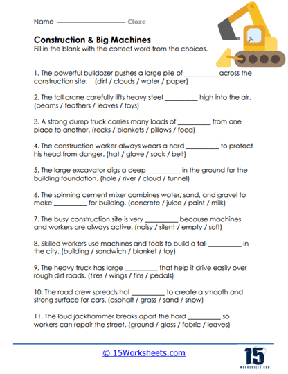 Builder Basics Worksheet