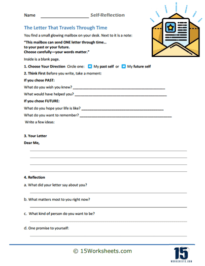 Time Letters Worksheet