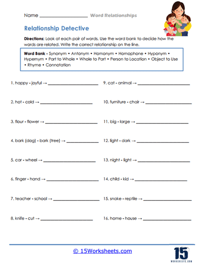 Relationship Detective Worksheet