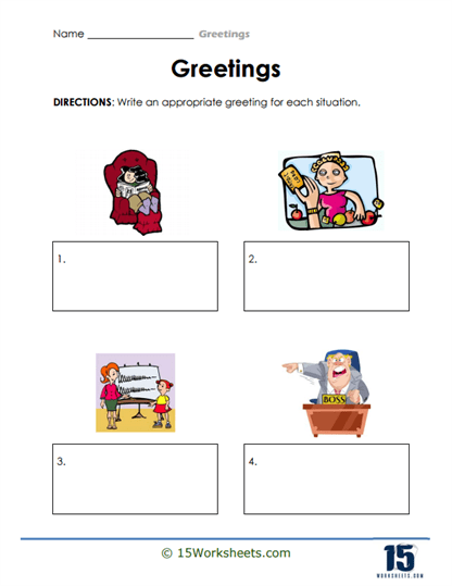 Situation Salutes Worksheet