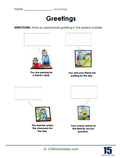 Speech Start Worksheet
