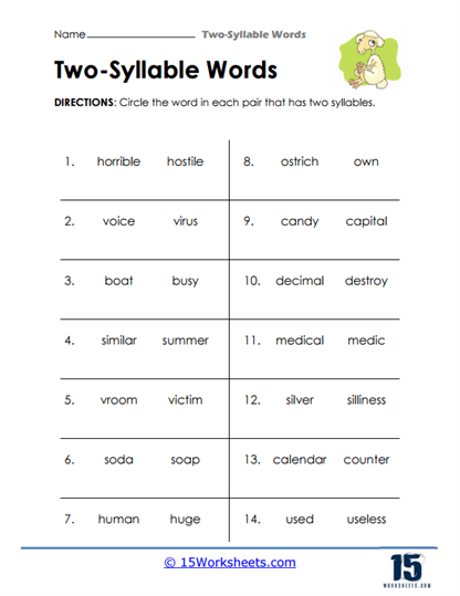 Pair Picks Worksheet