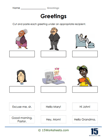 Friendly Faces Worksheet