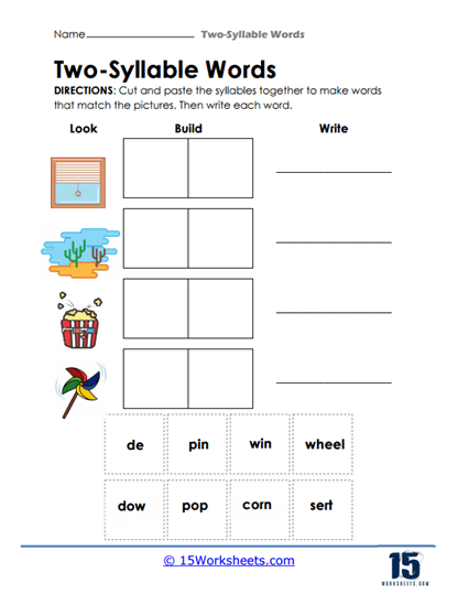 Build-a-Word Worksheet