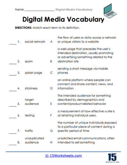Traffic Trends Worksheet