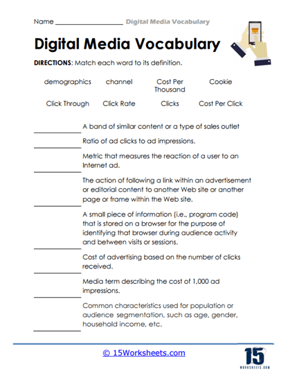 Click Counts Worksheet