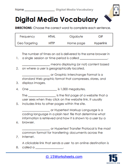 Hyper Hints Worksheet