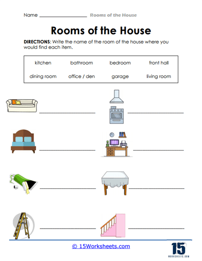 Household Helpers Worksheet