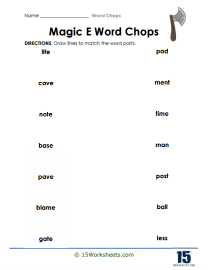 Magic Matches Worksheet