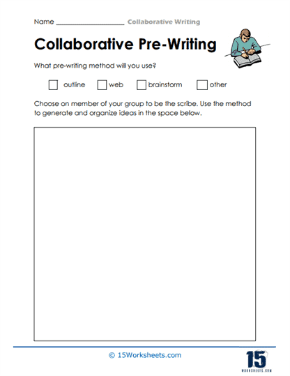 Collaborative Pre-Writing Worksheet