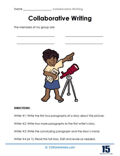Shared Story Starters Worksheet