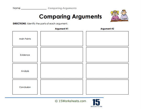Opposition Organizer Worksheet