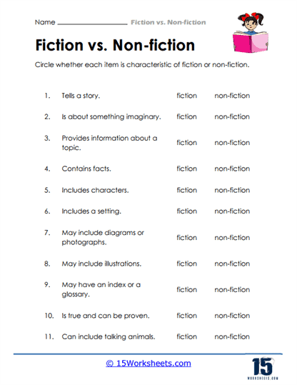 Genre Detective Worksheet