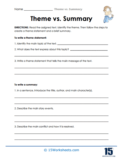 Guided Themes Worksheet